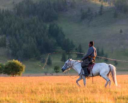 Nomade mit Urga Nomade mit Urga